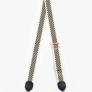 COPY - Clare V Black and White Bag Strap Accessory